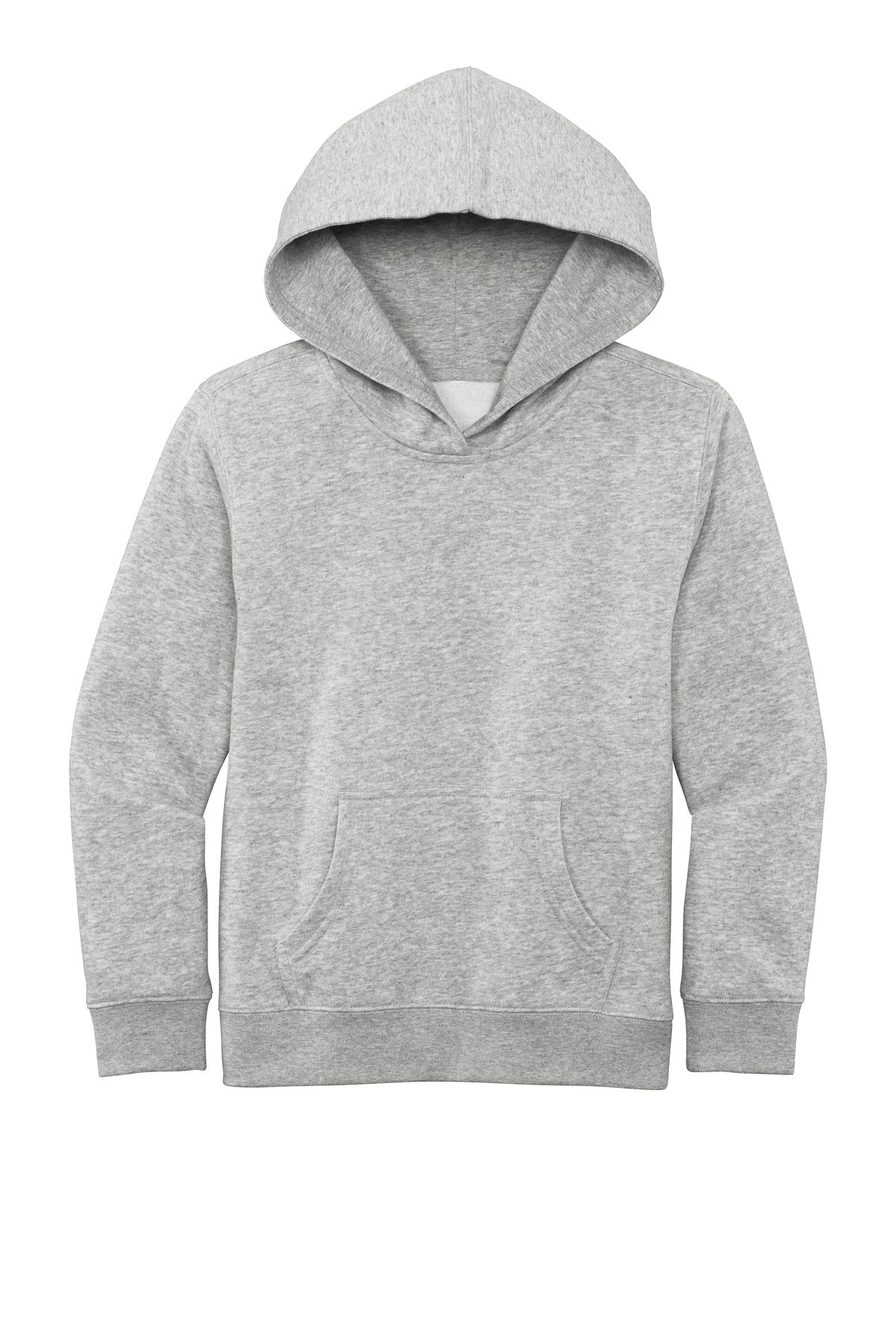 Custom Embroidered District Sweatshirts in Light Heather Grey