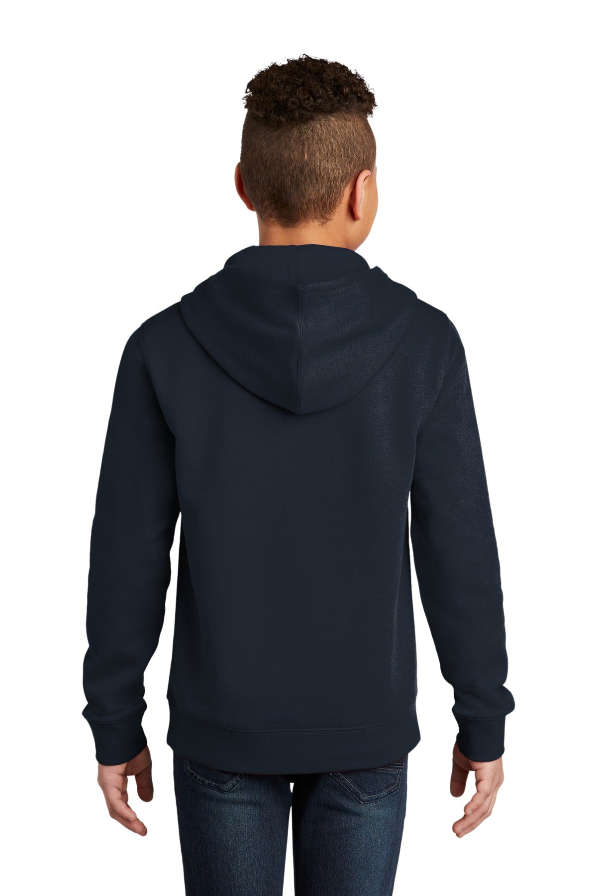 Custom Embroidered District Youth V.I.T.Fleece Hoodie DT6100Y,New Navy