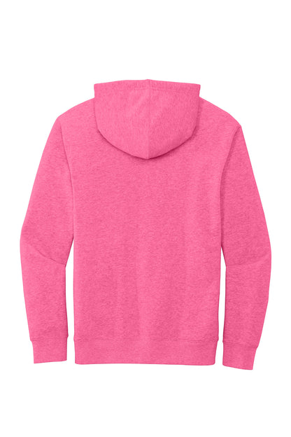 Custom Embroidered District Sweatshirts in Awareness Pink Heather