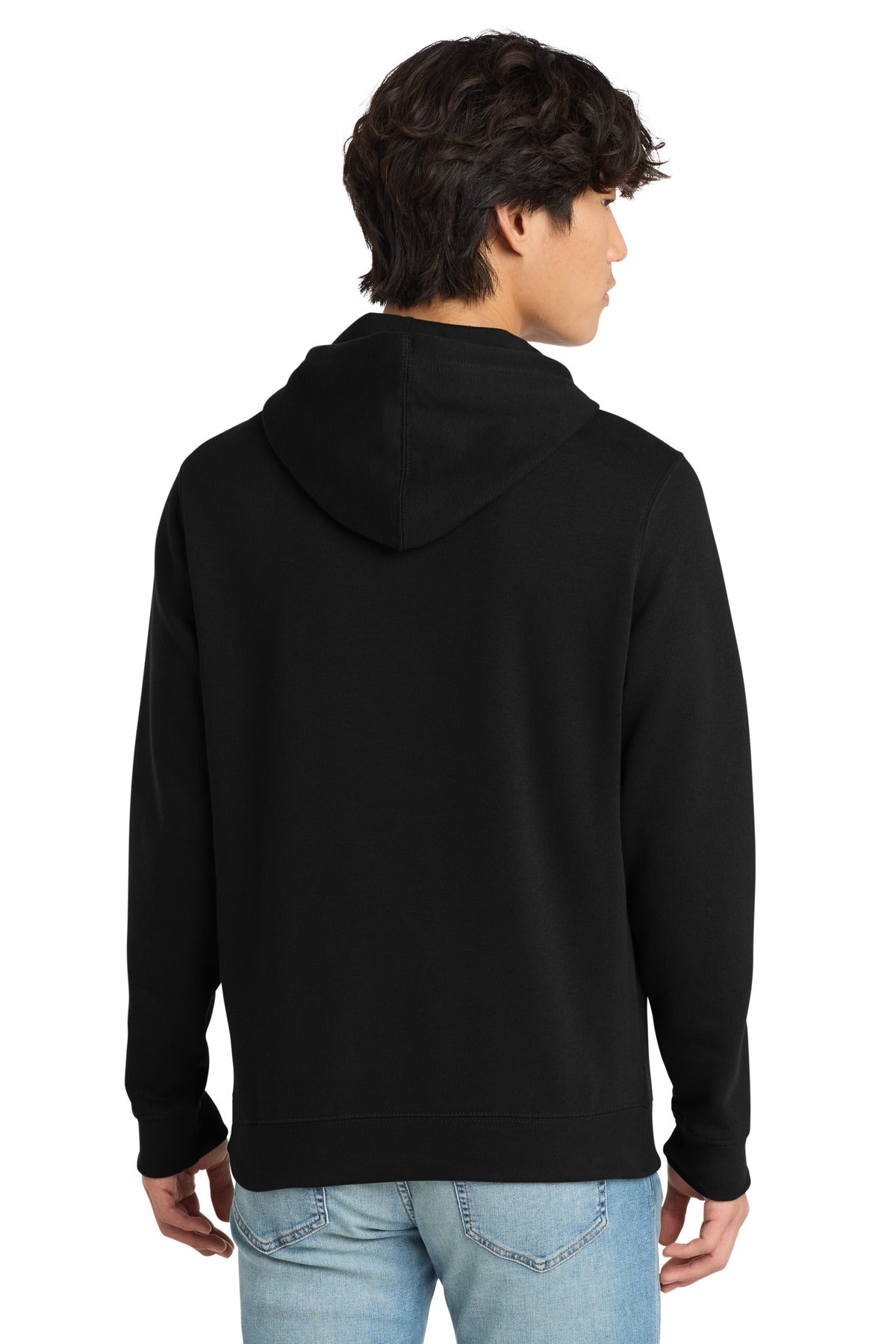 Custom Embroidered District Sweatshirts in Black