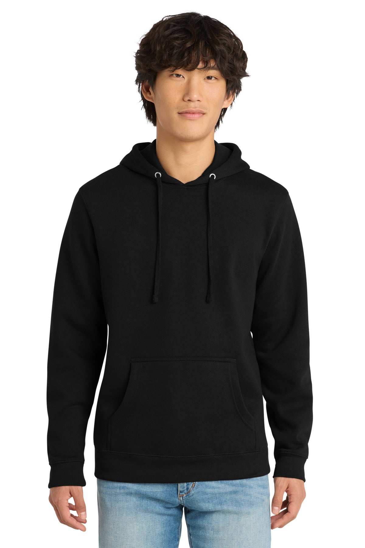 Custom Embroidered District Sweatshirts in Black