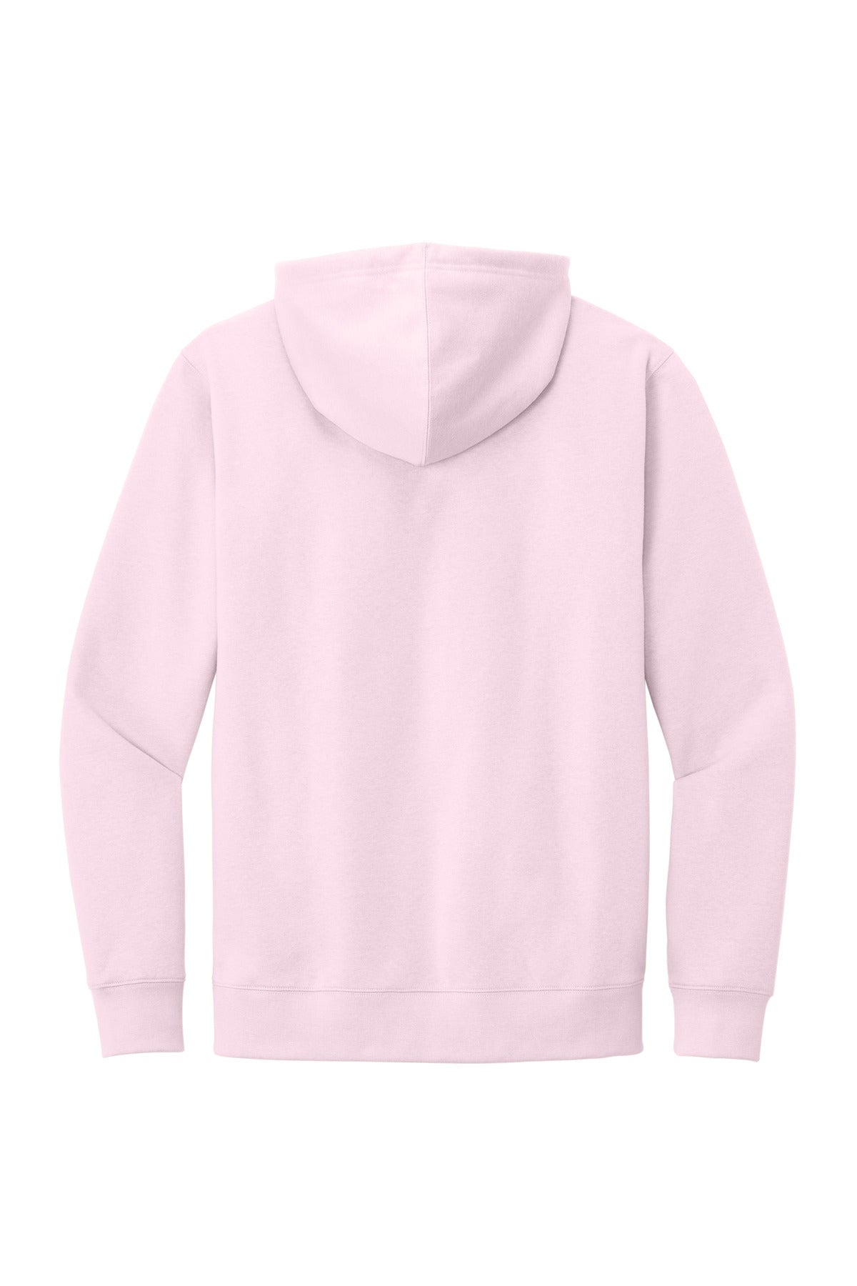 Custom Embroidered District Sweatshirts in Carnation Pink