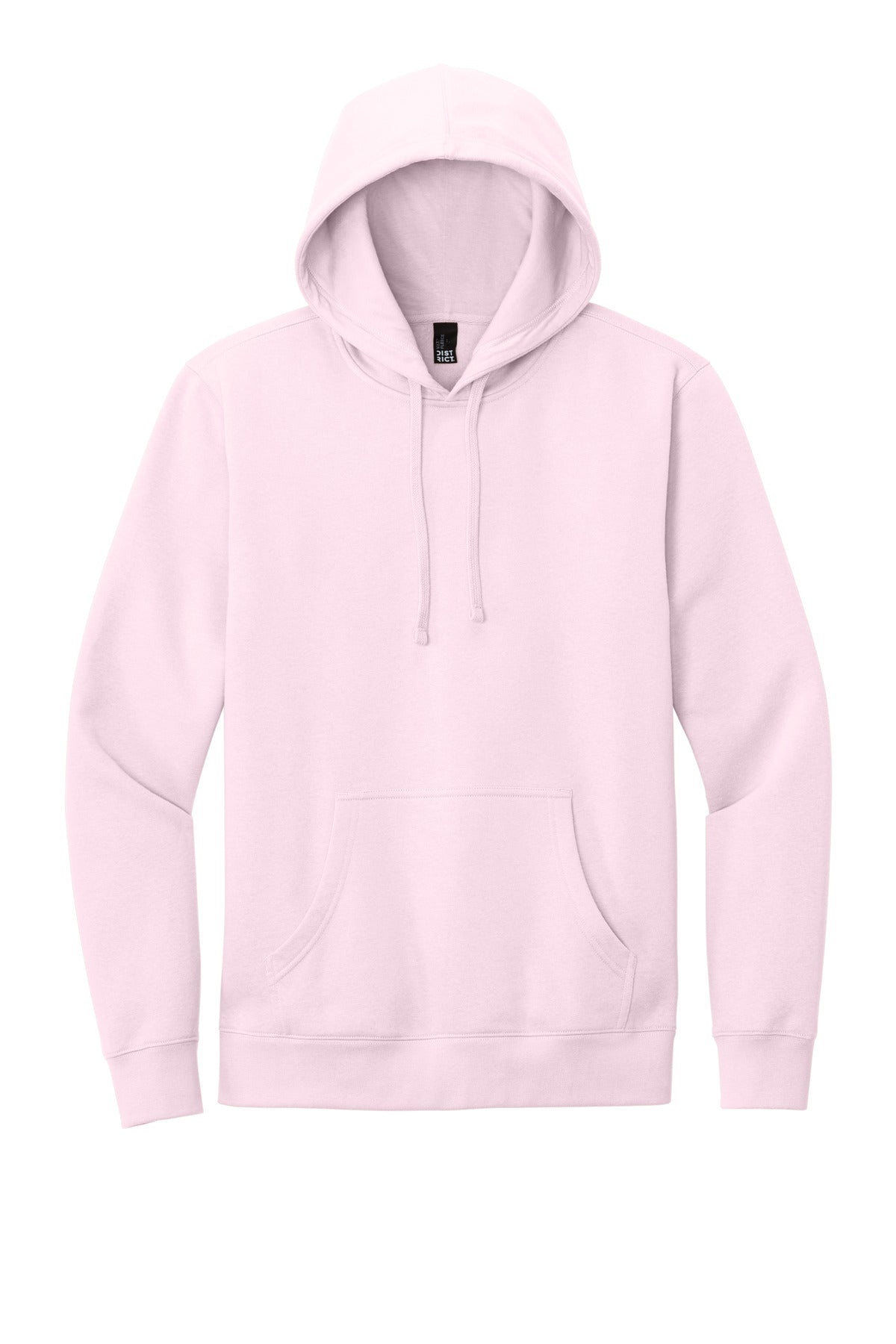 Custom Embroidered District Sweatshirts in Carnation Pink