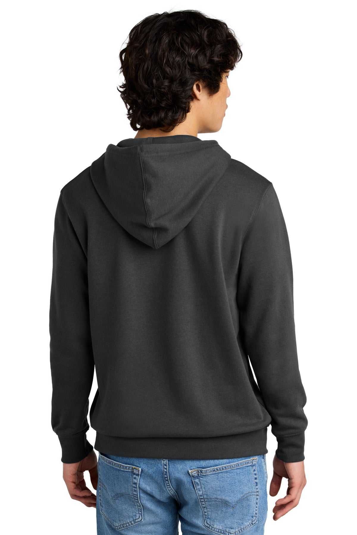 Custom Embroidered District V.I.T.Fleece Hoodie DT6100,Charcoal