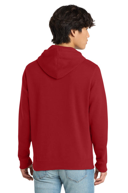 Custom Embroidered District Sweatshirts in Classic Red