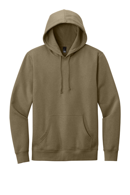 Custom Embroidered District Sweatshirts in Coyote Brown