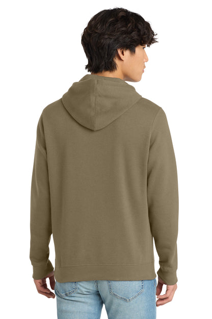 Custom Embroidered District Sweatshirts in Coyote Brown