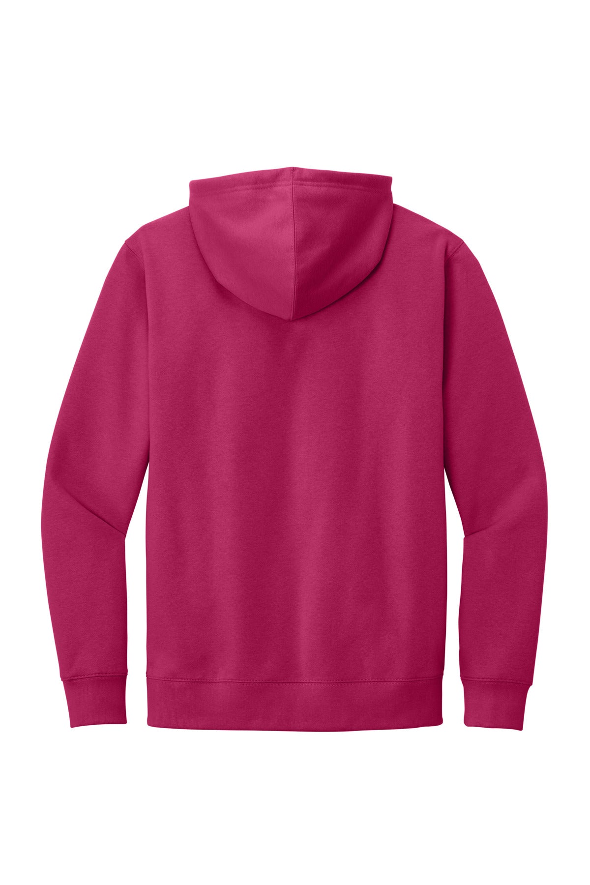Custom Embroidered District Sweatshirts in Dark Fuchsia