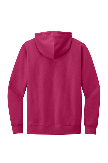 Custom Embroidered District Sweatshirts in Dark Fuchsia