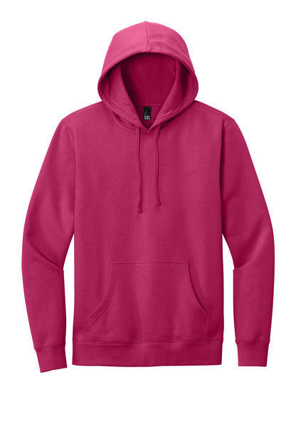 Custom Embroidered District Sweatshirts in Dark Fuchsia