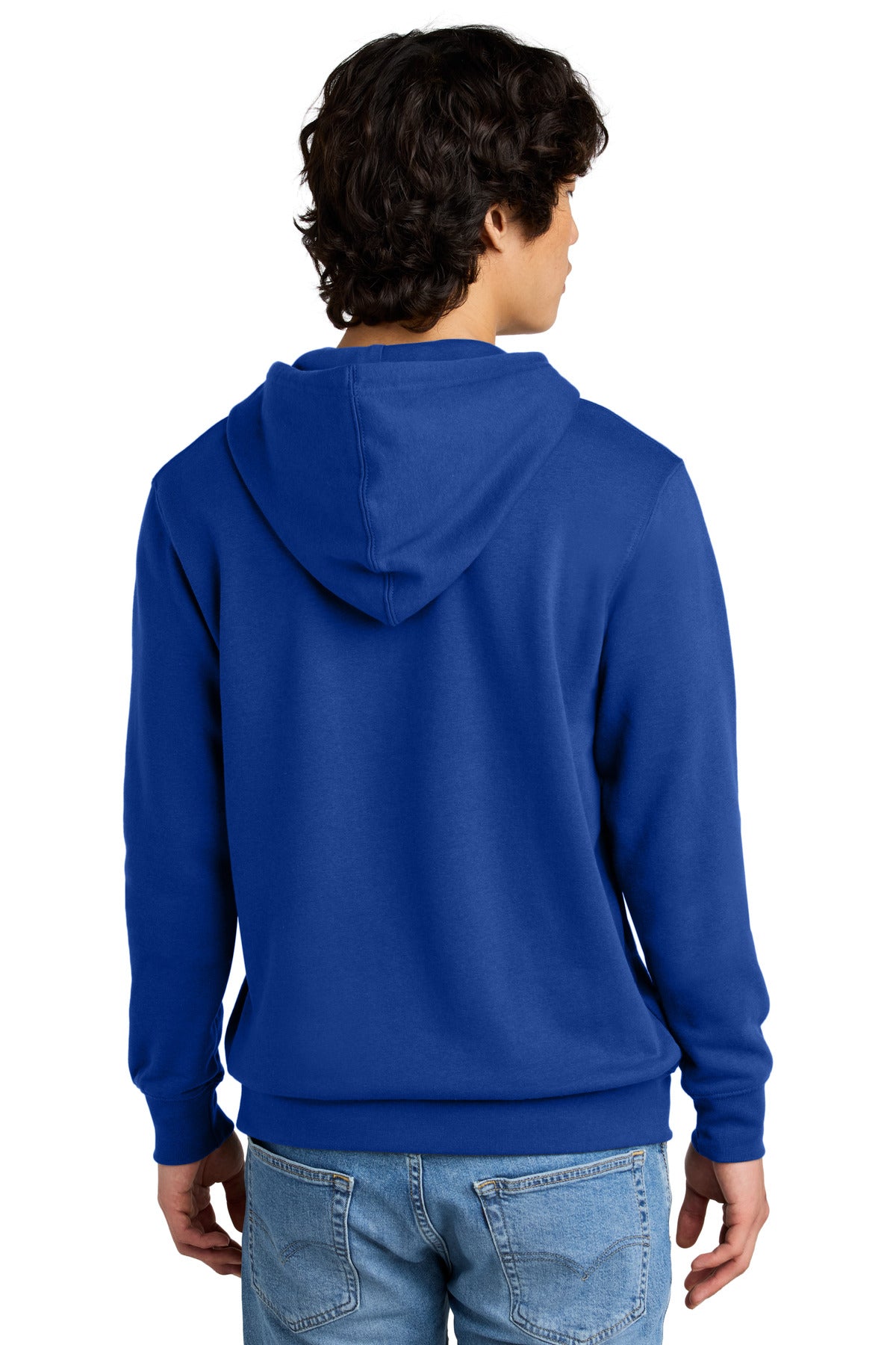 Custom Embroidered District V.I.T.Fleece Hoodie DT6100,Deep Royal
