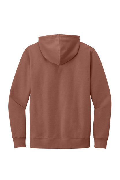 Custom Embroidered District Sweatshirts in Desert Rose