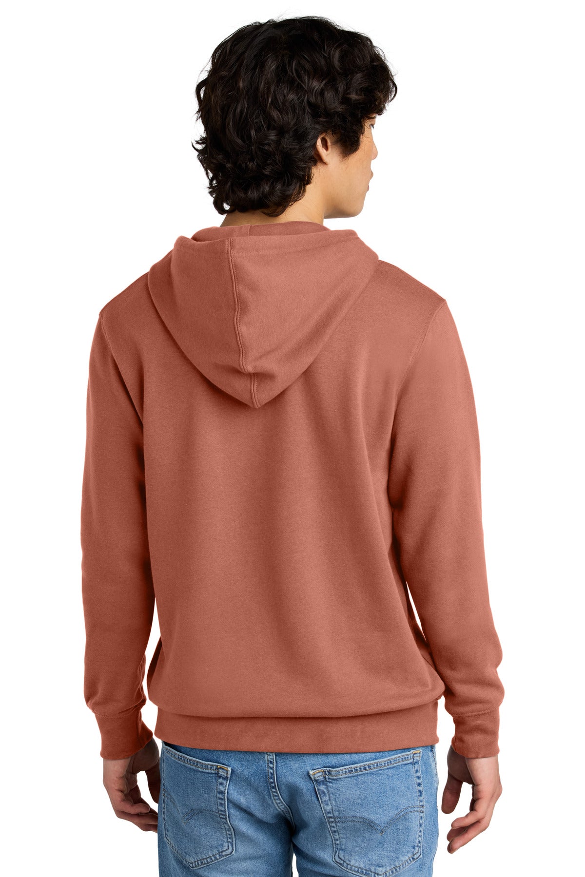 Custom Embroidered District V.I.T.Fleece Hoodie DT6100,Desert Rose