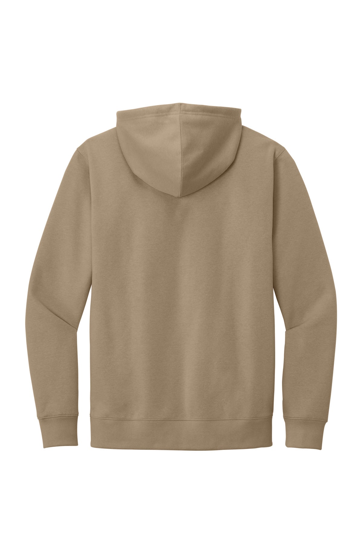Custom Embroidered District Sweatshirts in Desert Tan