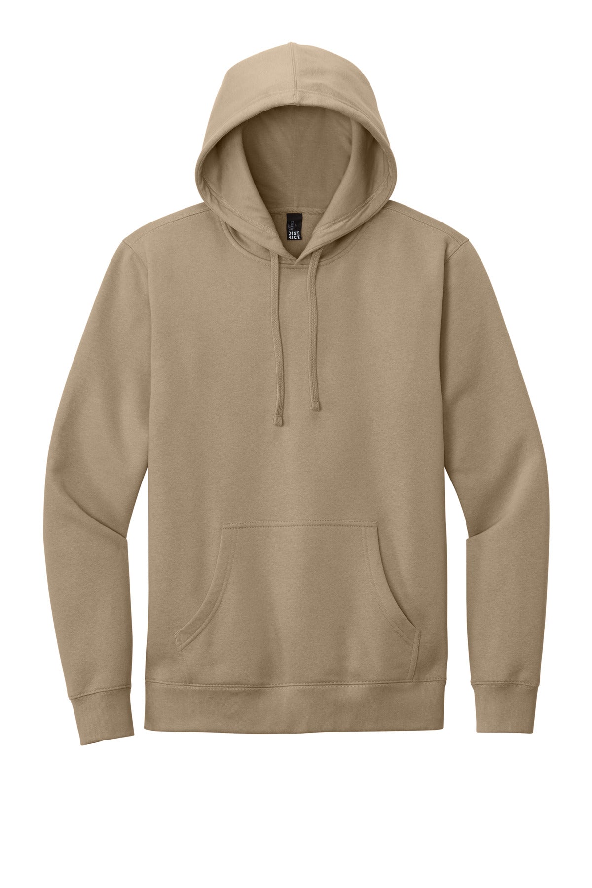 Custom Embroidered District Sweatshirts in Desert Tan