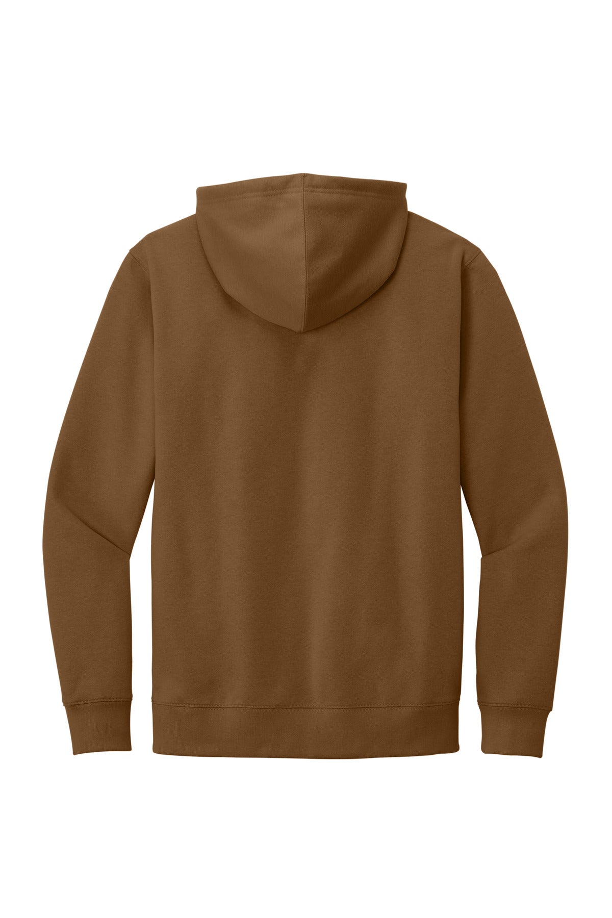 Custom Embroidered District Sweatshirts in Duck Brown