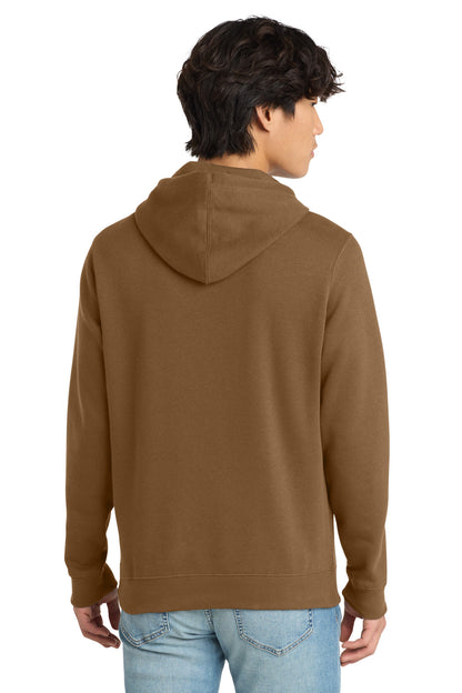 Custom Embroidered District Sweatshirts in Duck Brown