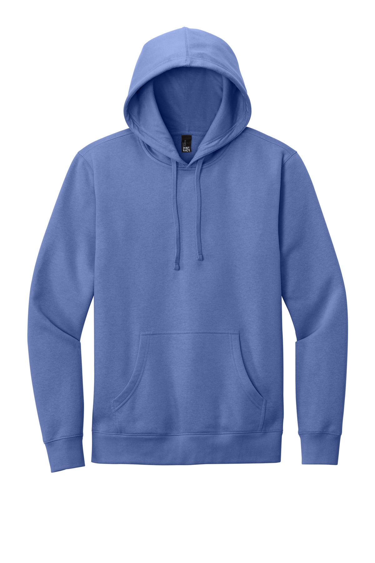 Custom Embroidered District Sweatshirts in Electric Purple