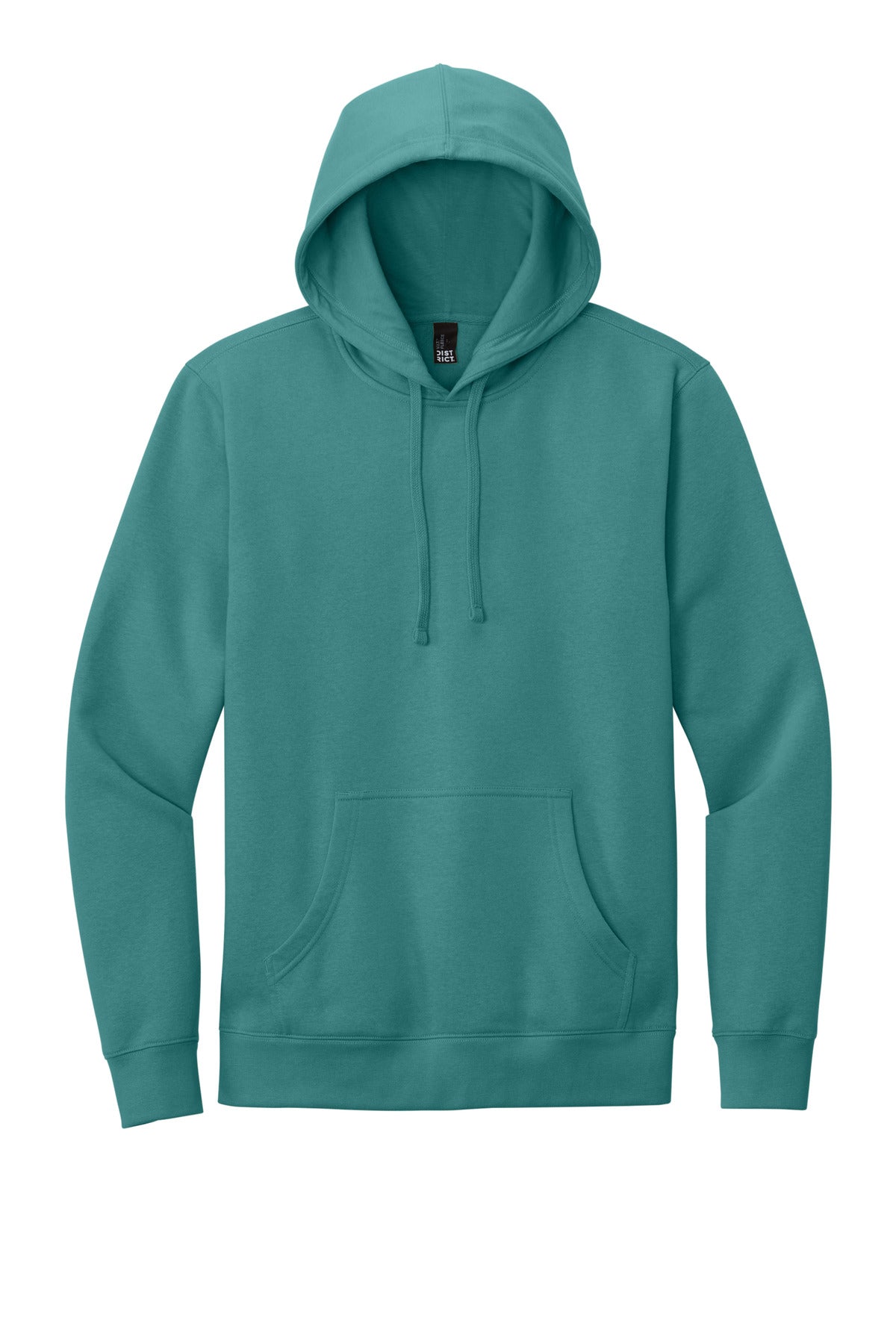 Custom Embroidered District Sweatshirts in Eucalyptus Blue