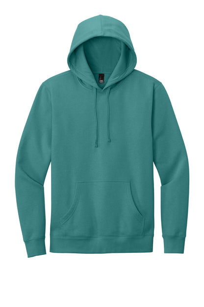 Custom Embroidered District Sweatshirts in Eucalyptus Blue