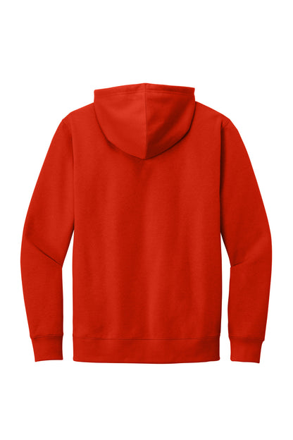 Custom Embroidered District Sweatshirts in Fiery Red