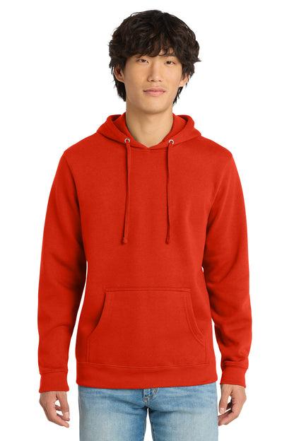 Custom Embroidered District Sweatshirts in Fiery Red