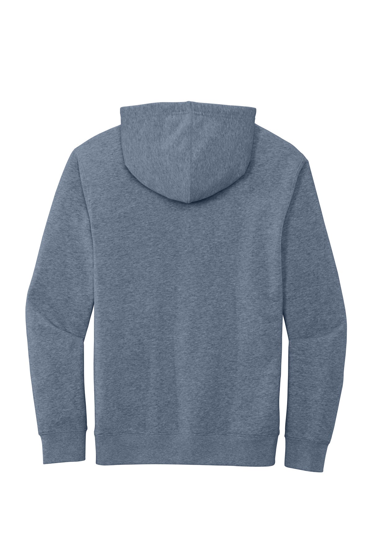 Custom Embroidered District Sweatshirts in Flint Blue Heather