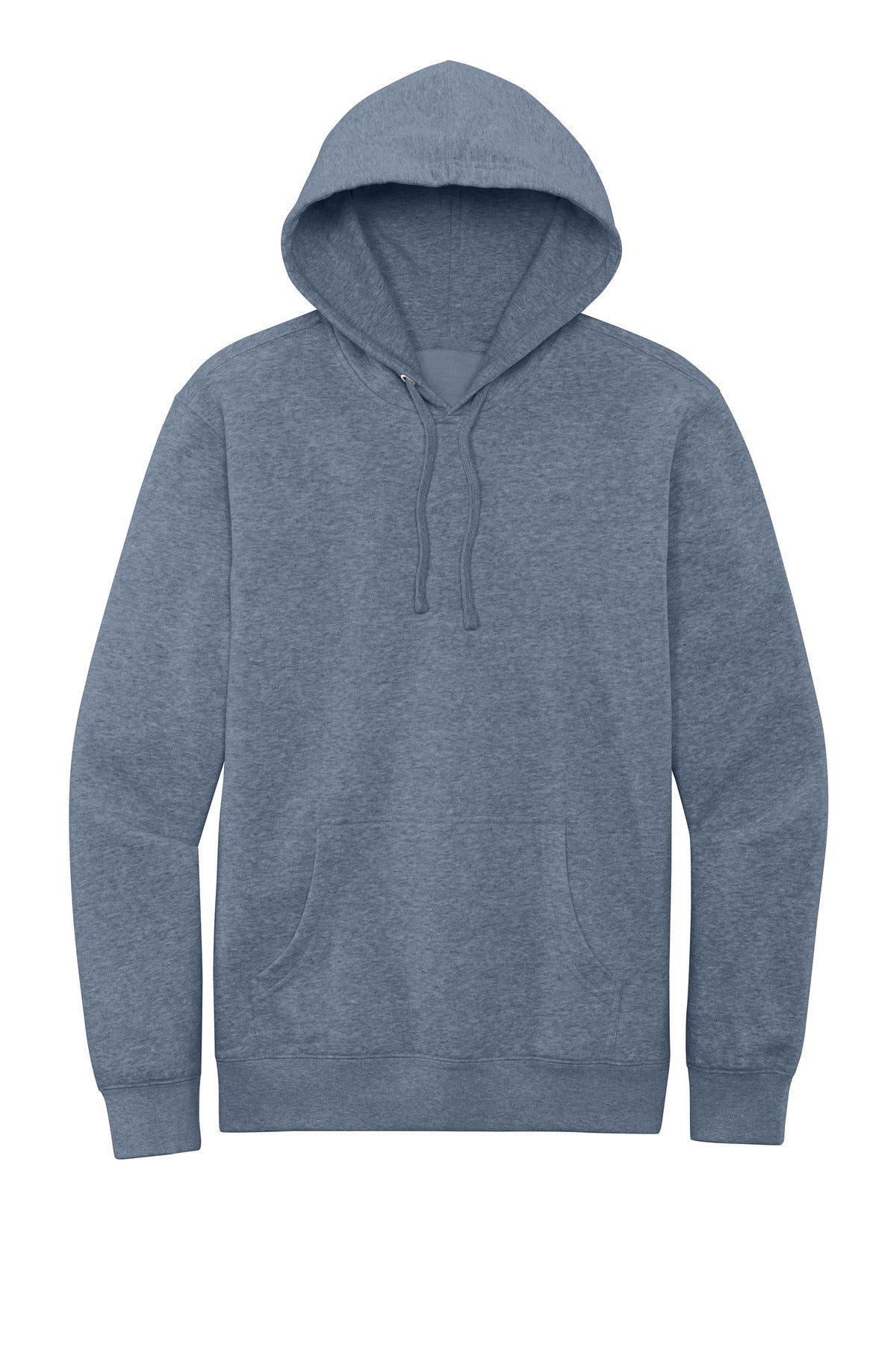 Custom Embroidered District Sweatshirts in Flint Blue Heather