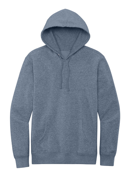 Custom Embroidered District Sweatshirts in Flint Blue Heather