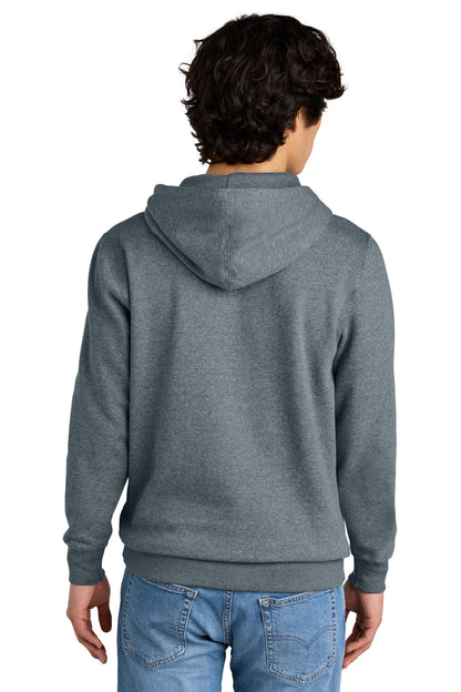 Custom Embroidered District V.I.T.Fleece Hoodie DT6100,Flint Blue Heather