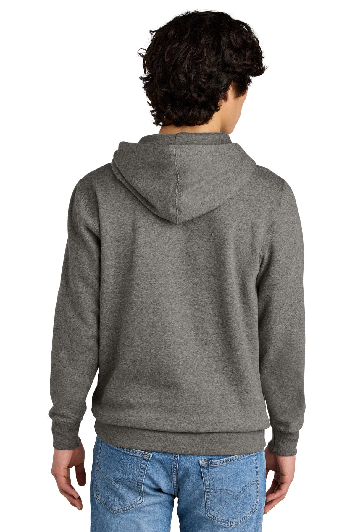 Custom Embroidered District V.I.T.Fleece Hoodie DT6100,Grey Frost