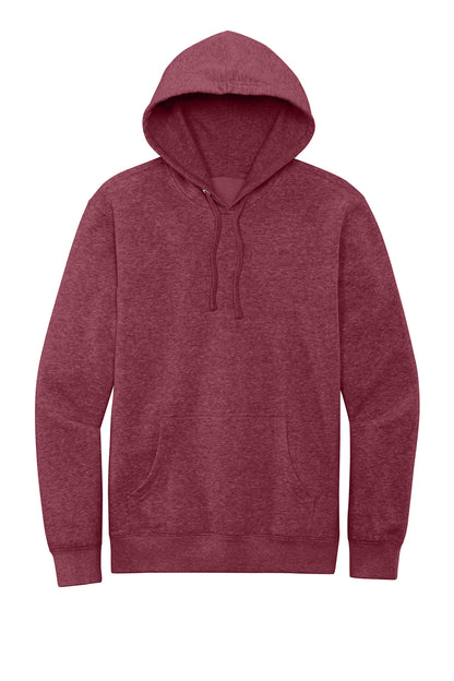 Custom Embroidered District Sweatshirts in Heathered Cardinal