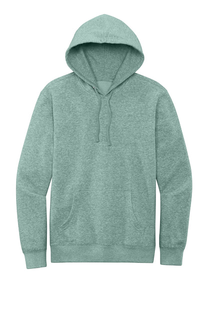 Custom Embroidered District Sweatshirts in Heathered Dusty Sage