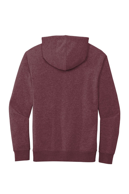District V.I.T.Fleece Hoodie DT6100 Heathered Cardinal