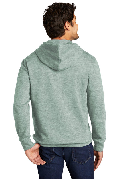 Custom Embroidered District V.I.T.Fleece Hoodie DT6100,Heathered Dusty Sage