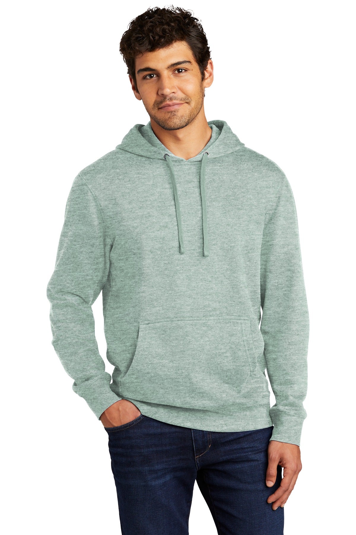 District V.I.T.Fleece Hoodie DT6100 Heathered Dusty Sage