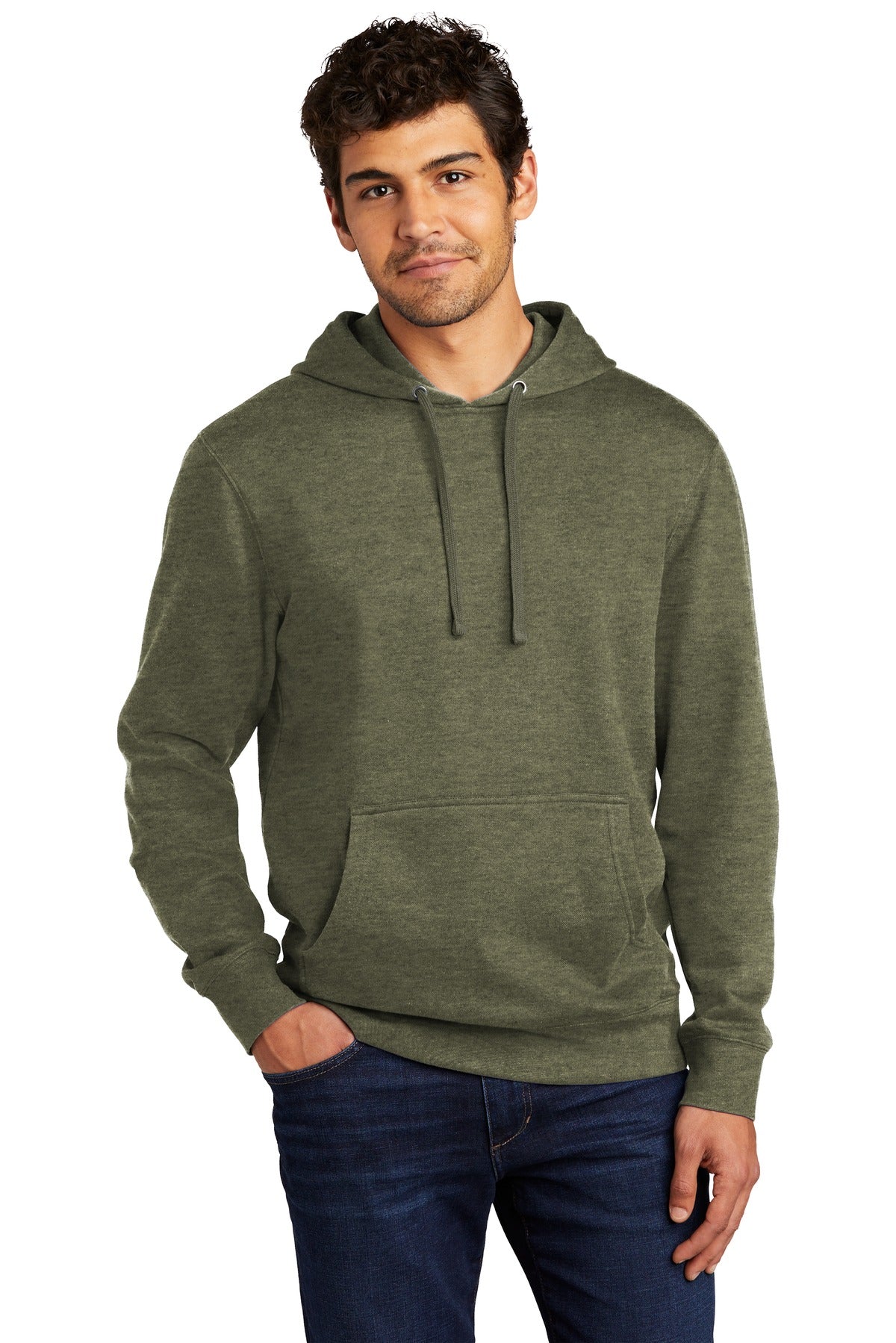 District V.I.T.Fleece Hoodie DT6100 Heathered Olive