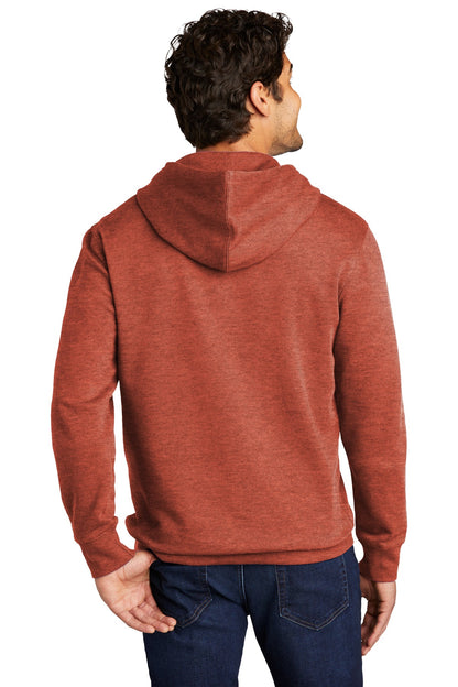 Custom Embroidered District V.I.T.Fleece Hoodie DT6100,Heathered Russet