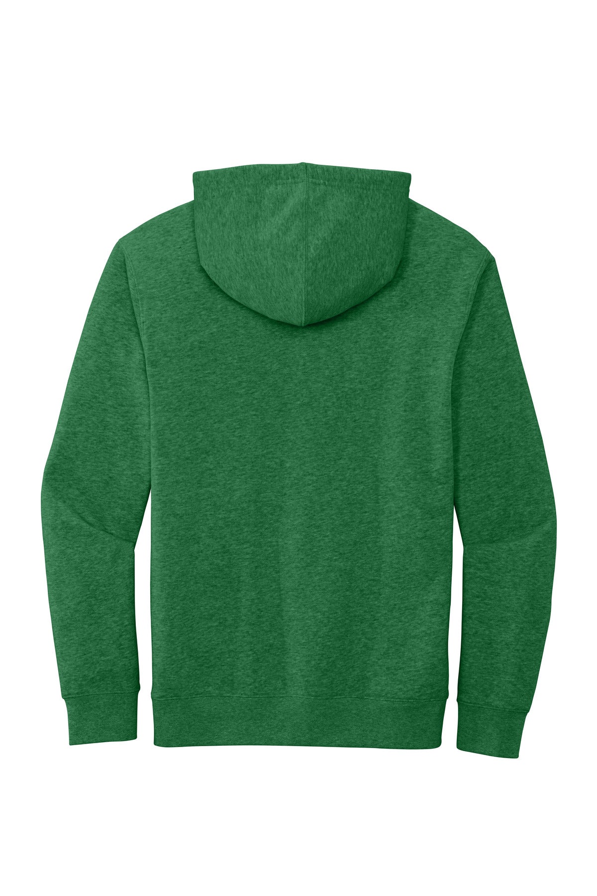 Custom Embroidered District Sweatshirts in Heathered Kelly Green
