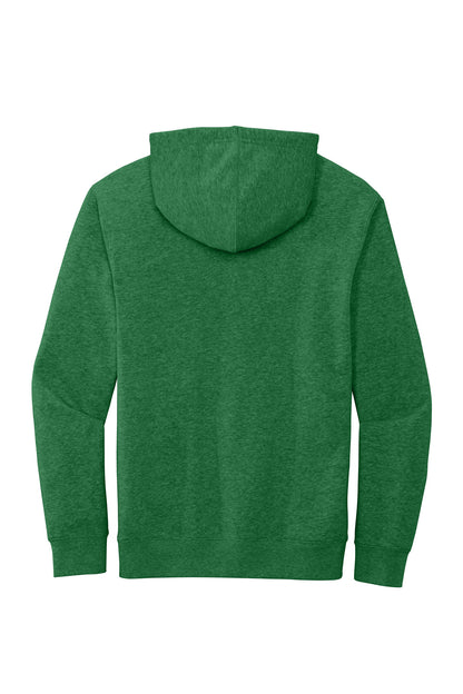 Custom Embroidered District Sweatshirts in Heathered Kelly Green