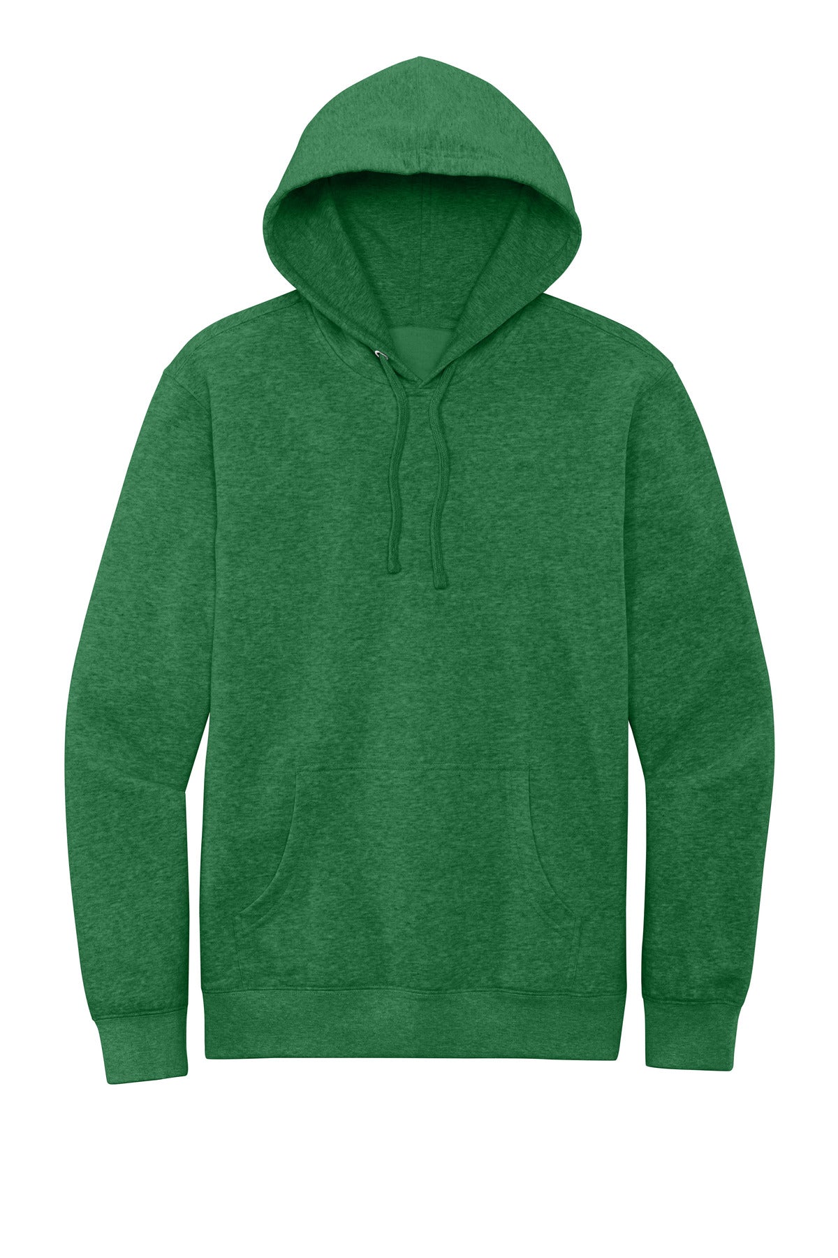 Custom Embroidered District Sweatshirts in Heathered Kelly Green