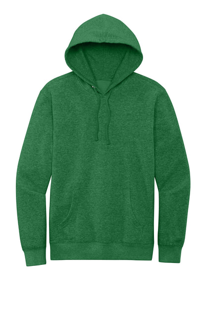 Custom Embroidered District Sweatshirts in Heathered Kelly Green
