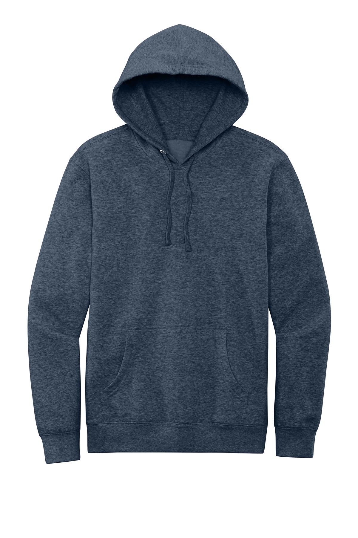 Custom Embroidered District Sweatshirts in Heathered Navy