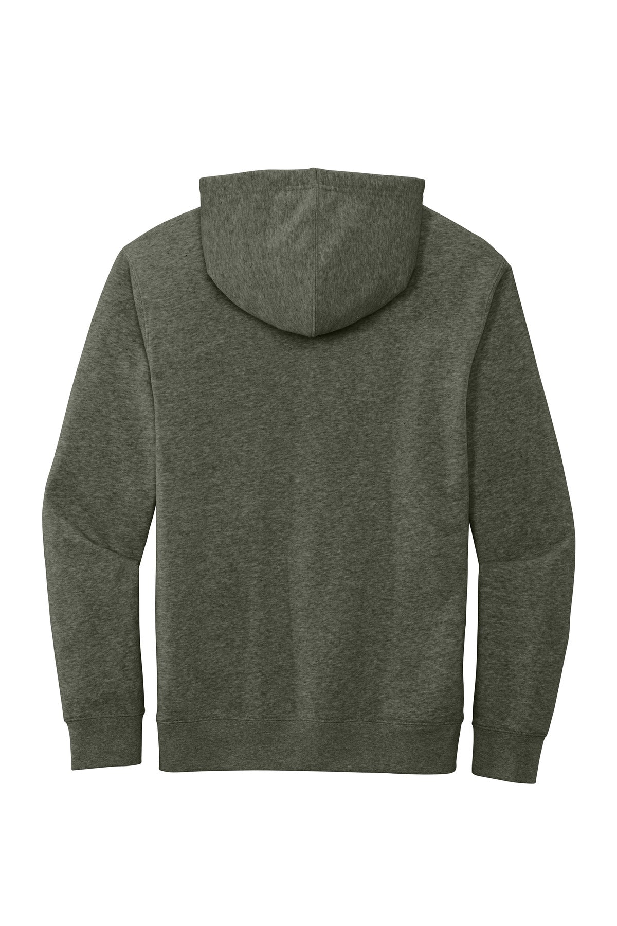 Custom Embroidered District Sweatshirts in Heathered Olive