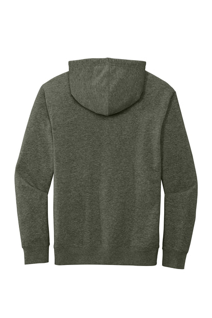 Custom Embroidered District Sweatshirts in Heathered Olive