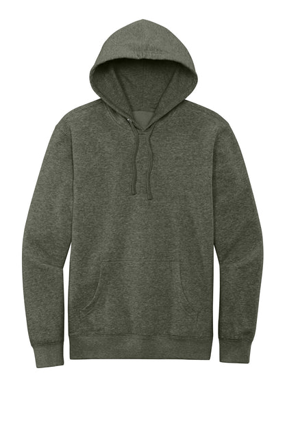 Custom Embroidered District Sweatshirts in Heathered Olive