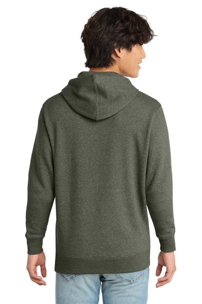 Custom Embroidered District Sweatshirts in Heathered Olive