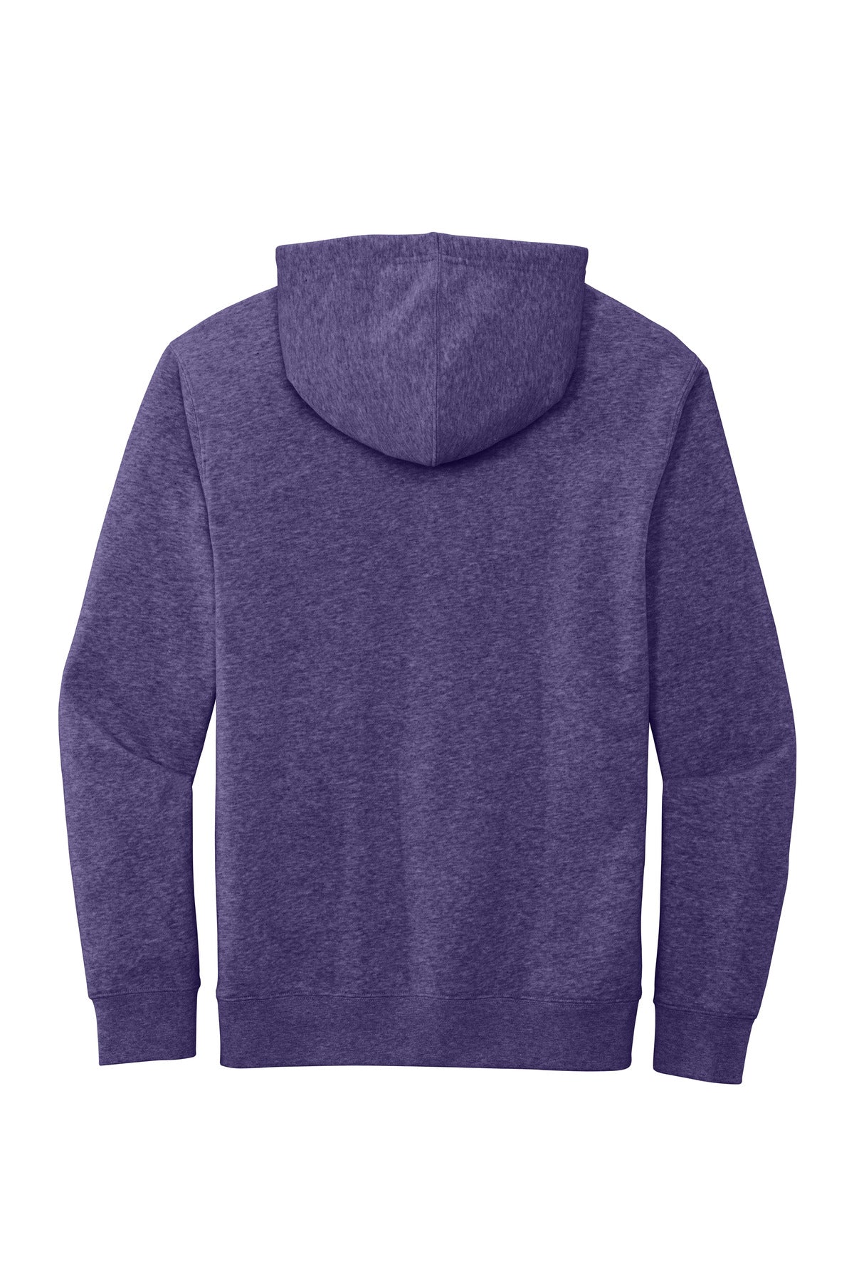 Custom Embroidered District Sweatshirts in Heathered Purple