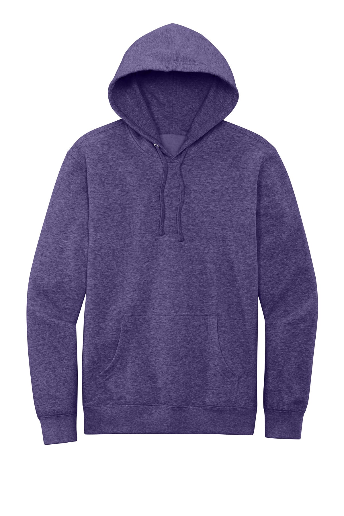 Custom Embroidered District Sweatshirts in Heathered Purple