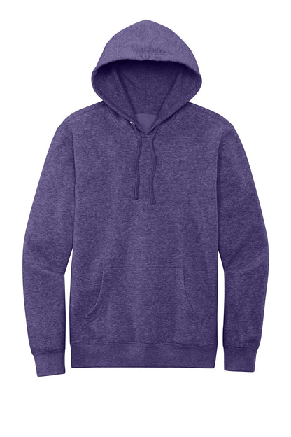Custom Embroidered District Sweatshirts in Heathered Purple
